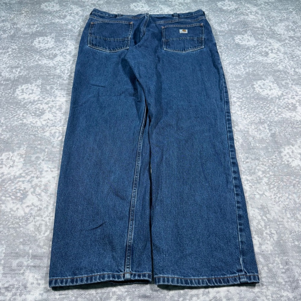 Carhartt Relaxed Fit Jeans Mens 38x34 Blue BD4943-M Y2K Baggy Skater Grunge